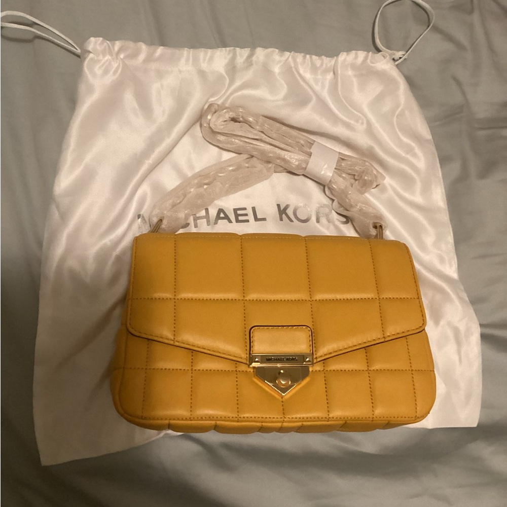 Michael Kors Yellow Quilted Women's Bag